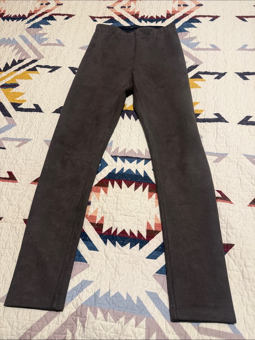 BCBGMaxAzria High-Waisted Brown Suede Stretch Pants